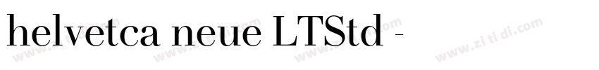 helvetca neue LTStd 字体转换